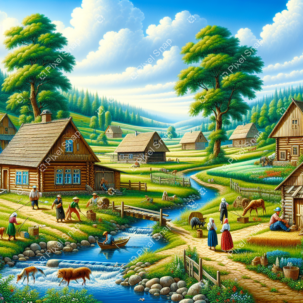 A Day in the Life of a Charming Village