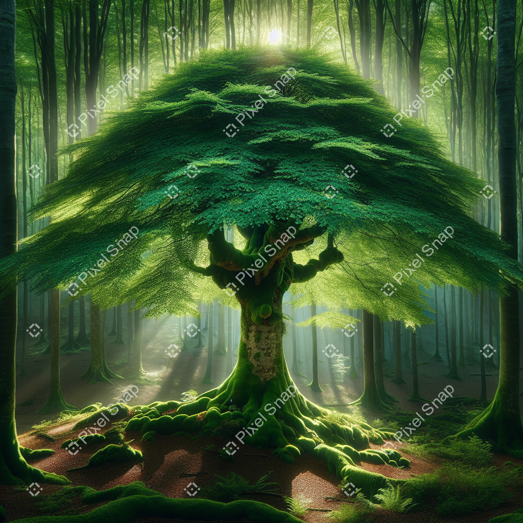 Majestic Beauty: A Lone Tree Standing Tall
