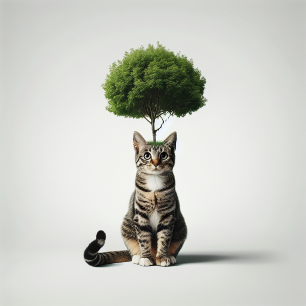 Purrfect Perch: A Tree-top Adventure with a Curious Cat