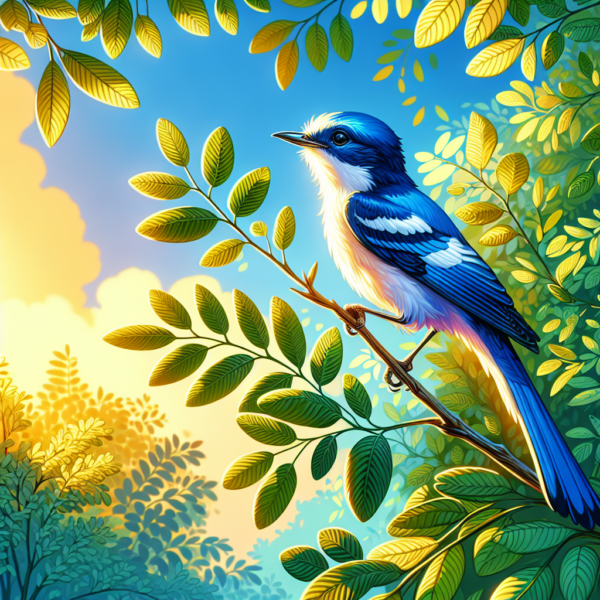 Majestic Flight: A Colorful Bird Soars Through the Sky